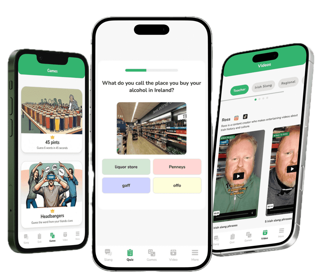 Irish Slang app on iPhone