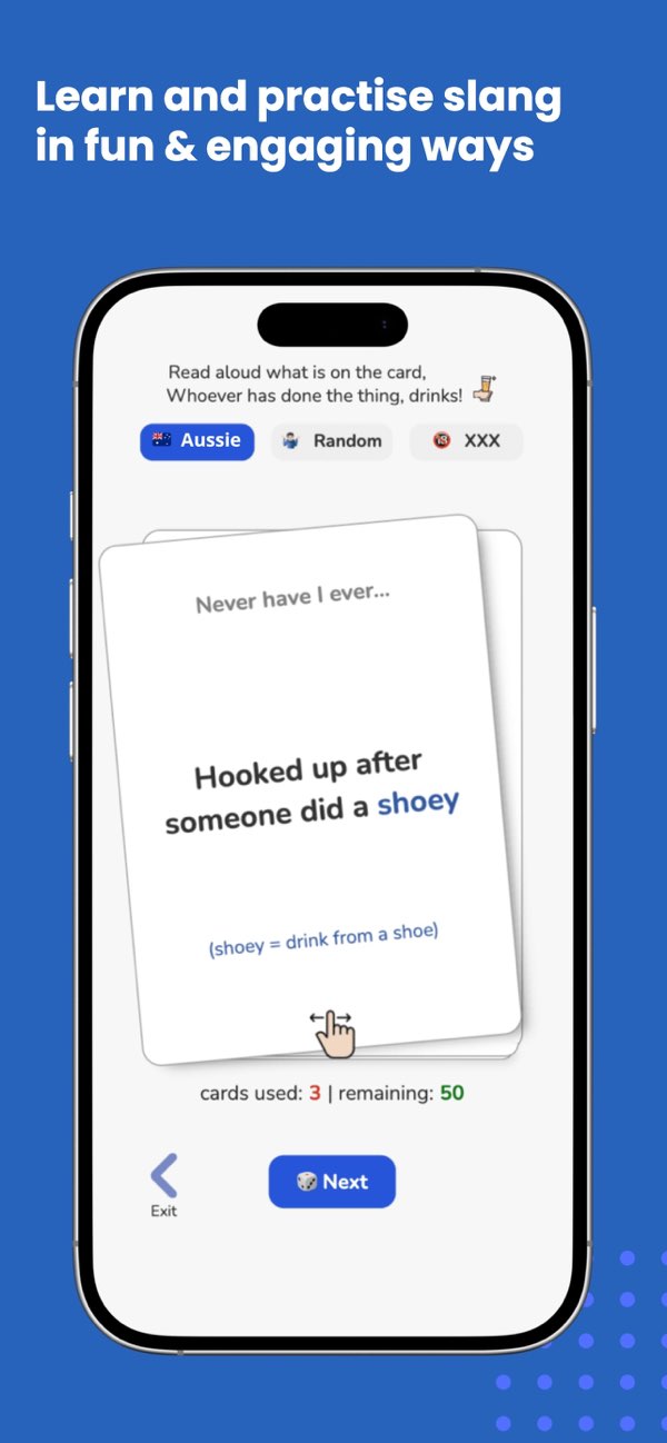Oz Speak progress tracking and study tools